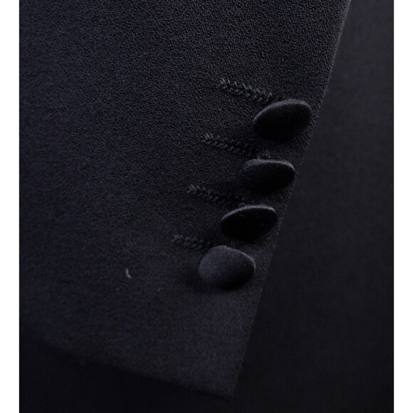 Hugo Boss Solid Black Blazer Tuxedo Jacket Coat Men’s 40L Wool 3-Button EUC - Picture 7 of 15